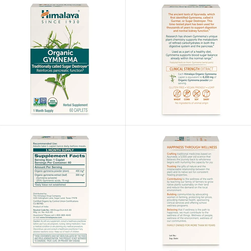 Himalaya Organic Gymnema – Natural Sugar Support