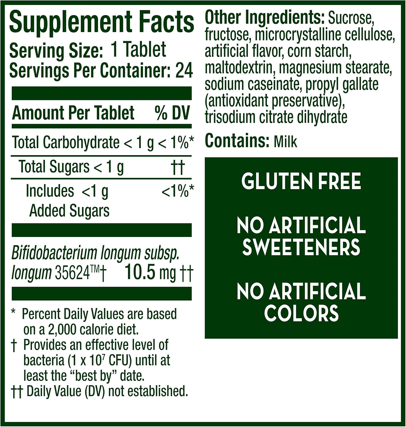 Align Probiotic, Chewable Probiotic Tablets for Women and Men, Fortify Your Digestive System 24/7 with Healthy Bacteria,24 Tablets