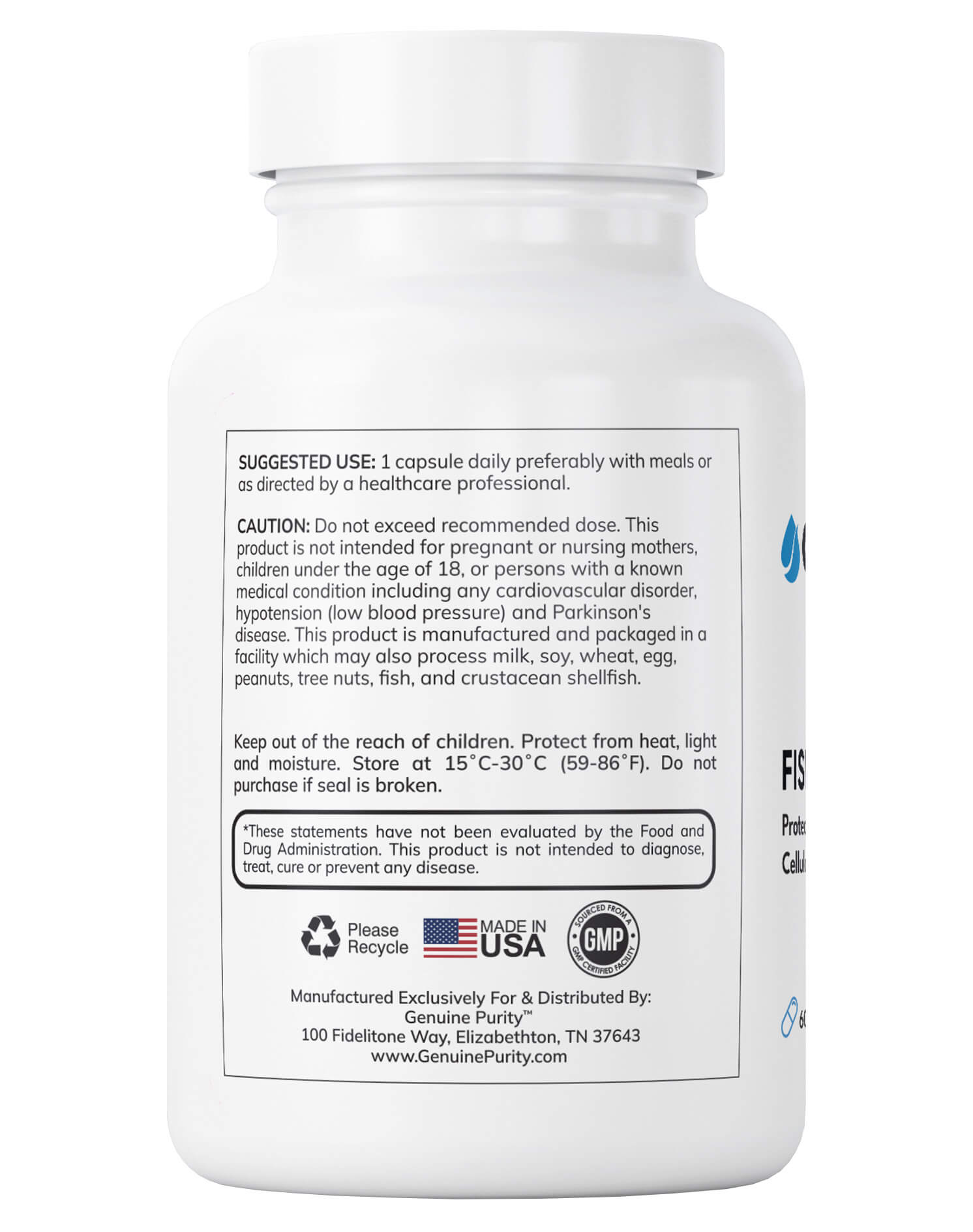 GenuinePurity™ Liposomal Fisetin | Longevity & Cognitive Support | 60 Capsules - Image 3