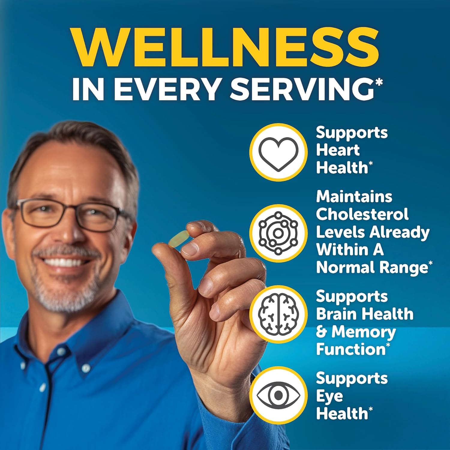 Omega 3 Fish Oil Supplement for Women and Men – 180 Softgels