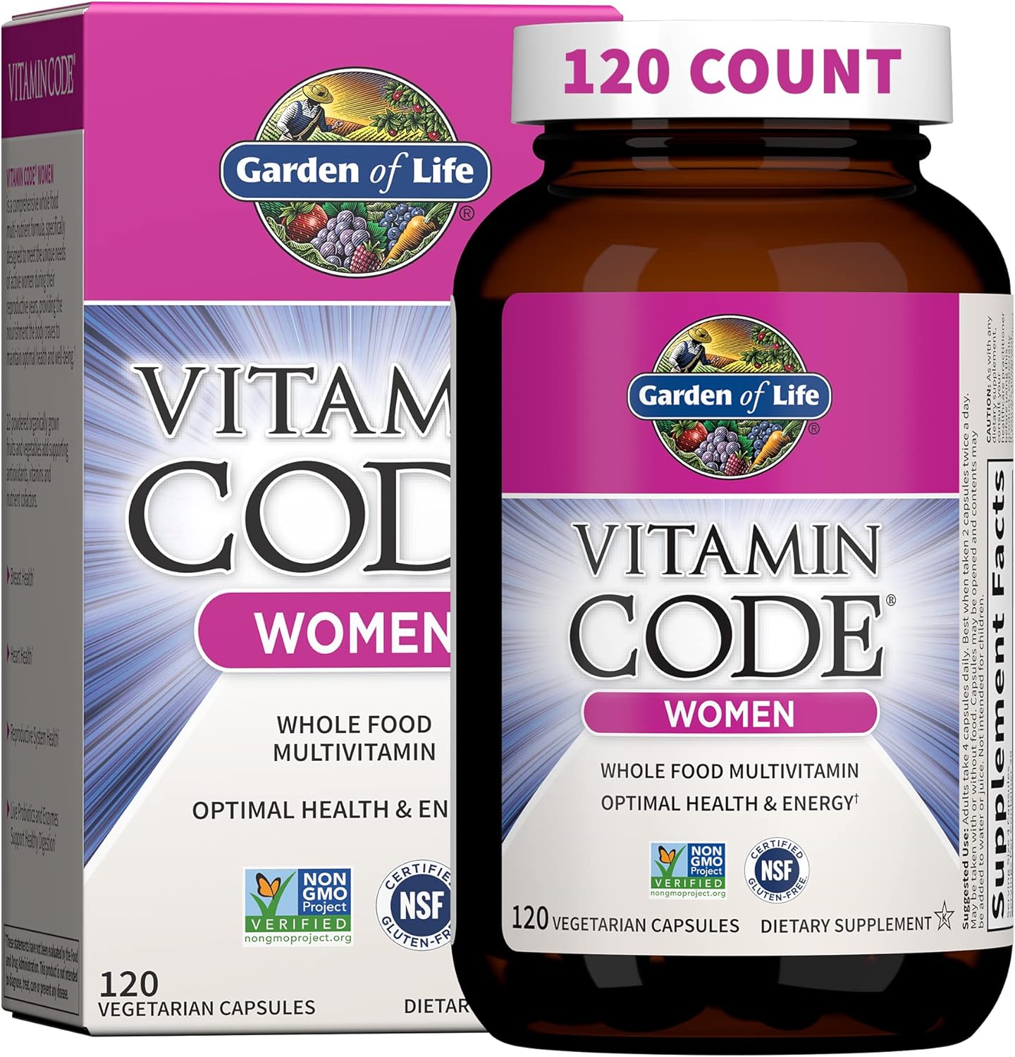Garden of Life Women's Multivitamin - Vitamin Code |120 Capsules