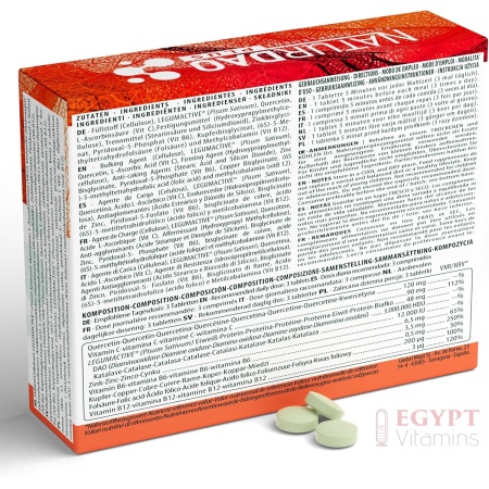 NATURDAO DAO PLUS Enzyme for Histamine Intolerance – 1,000,000 HDU | 60 Tablets
