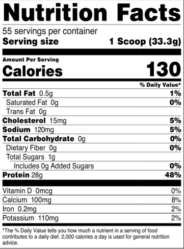 Transparent Labs Whey Protein Isolate 55 servings (Unflavored) - Image 2