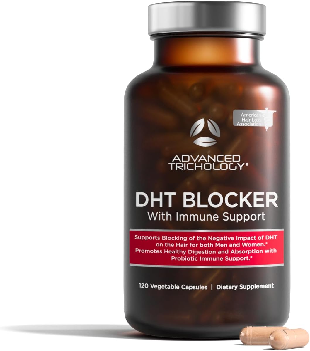 DHT Blocker - Hair Growth Supplement for Genetic Thinning for Men and Women | Approved* by American Hair Loss Association | Guaranteed, Backed by 20 Years of Experience in Hair Loss Treatment Clinics