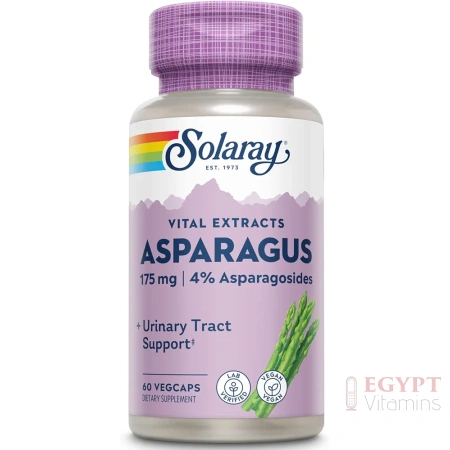 SOLARAY Asparagus Rhizome Extract 175 mg w/Whole Root | Healthy Urinary Tract & Digestive Health Support | 60 VegCaps