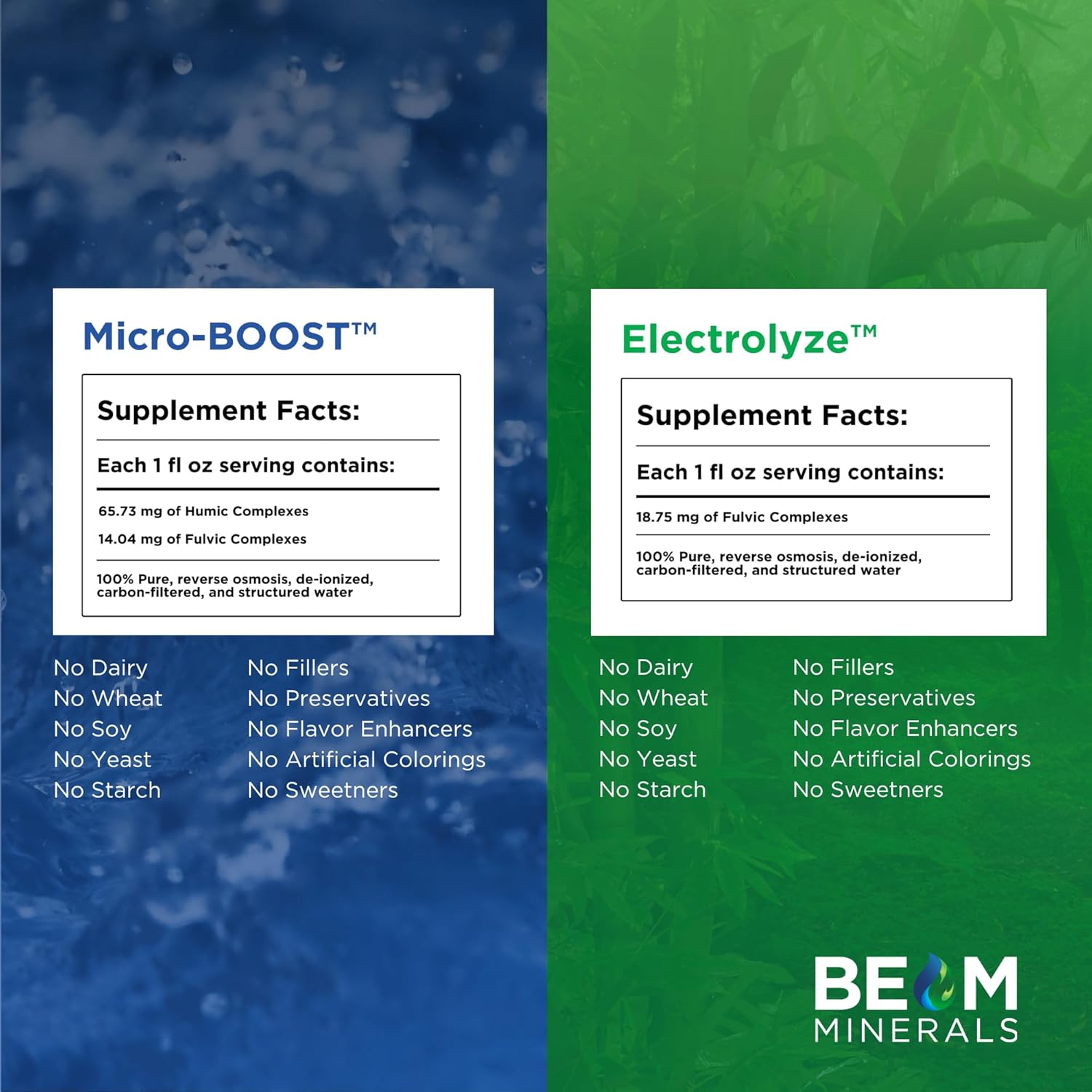Beam Minerals Micro-Boost Humic Mineral Blend – Plant-Based Multi Minerals Supplement & Electrolytes Liquid - Image 2