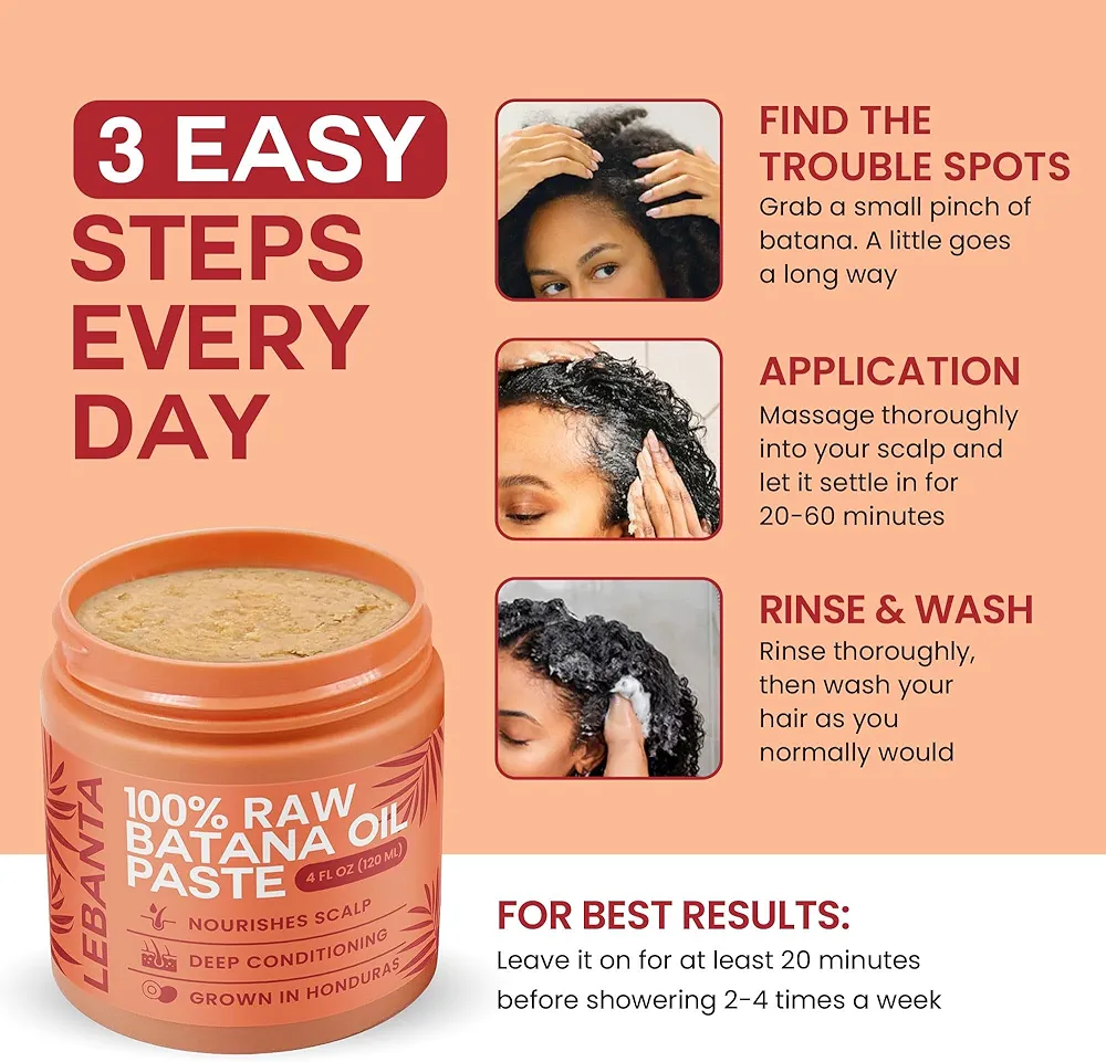 100% Pure Raw Batana Oil | For Thicker, Stronger-Looking Hair | 120 ml - Image 5