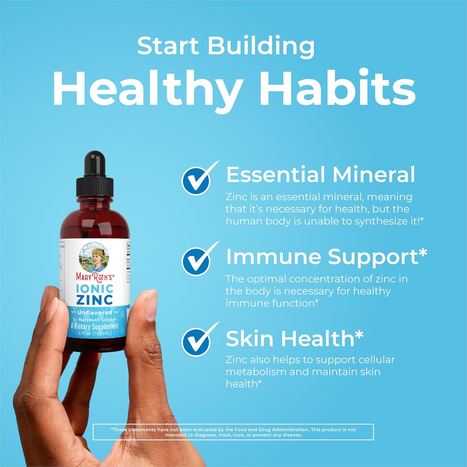 MaryRuth's Organic Liquid Zinc Supplement | For Immune Support | 4 oz - Image 5