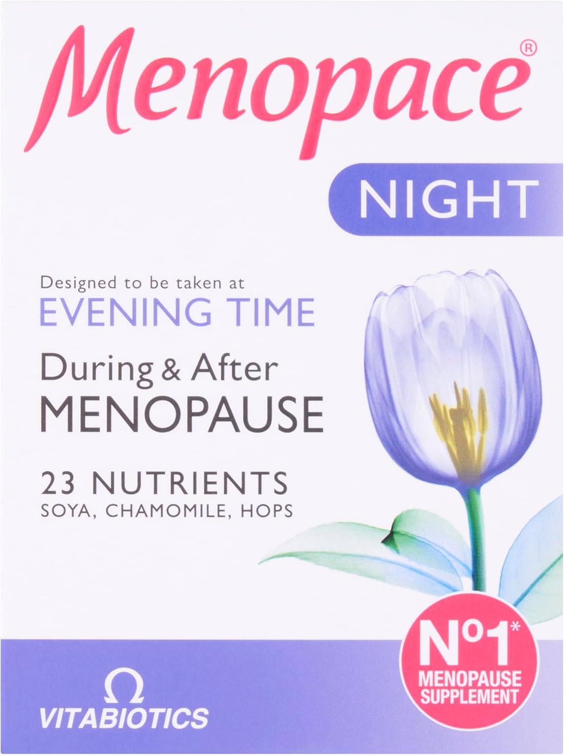 Vitabiotics Menopace Night Tablets 30 Capsules