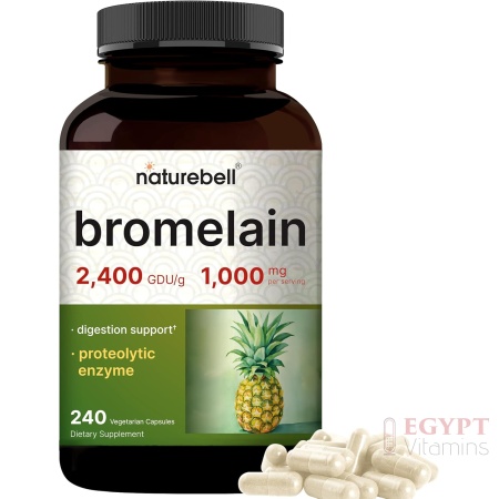 NatureBell Bromelain, 1,000mg Per Serving, 240 Veggie Capsules
