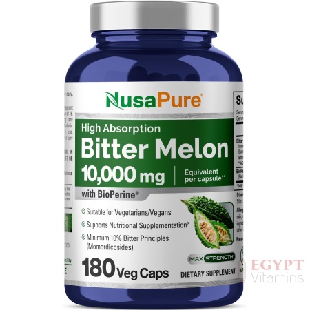 NusaPure Bitter Melon Extract 10,000 mg 180 Vegan Caps