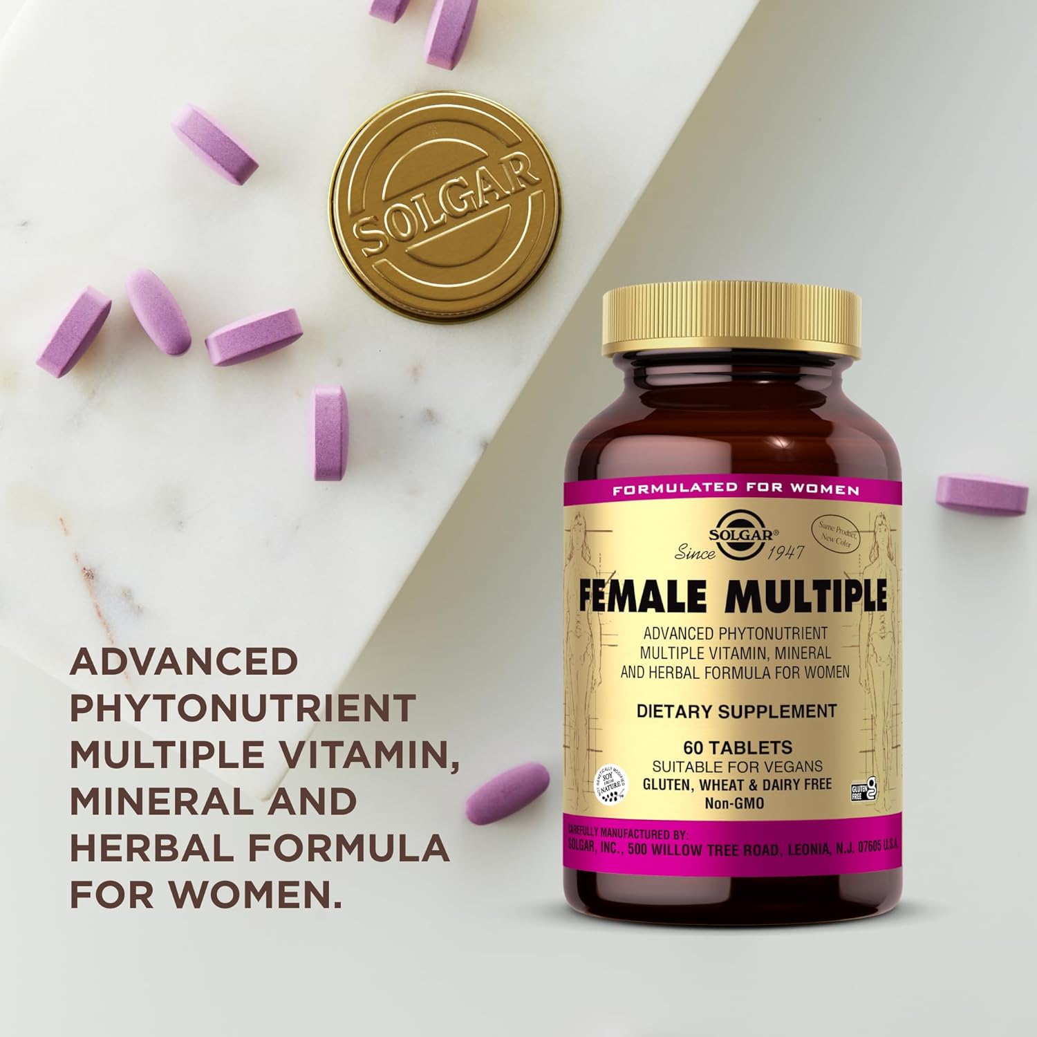 Solgar Female Multiple | Advanced Multivitamin for Women | 60 Tablets - Image 5