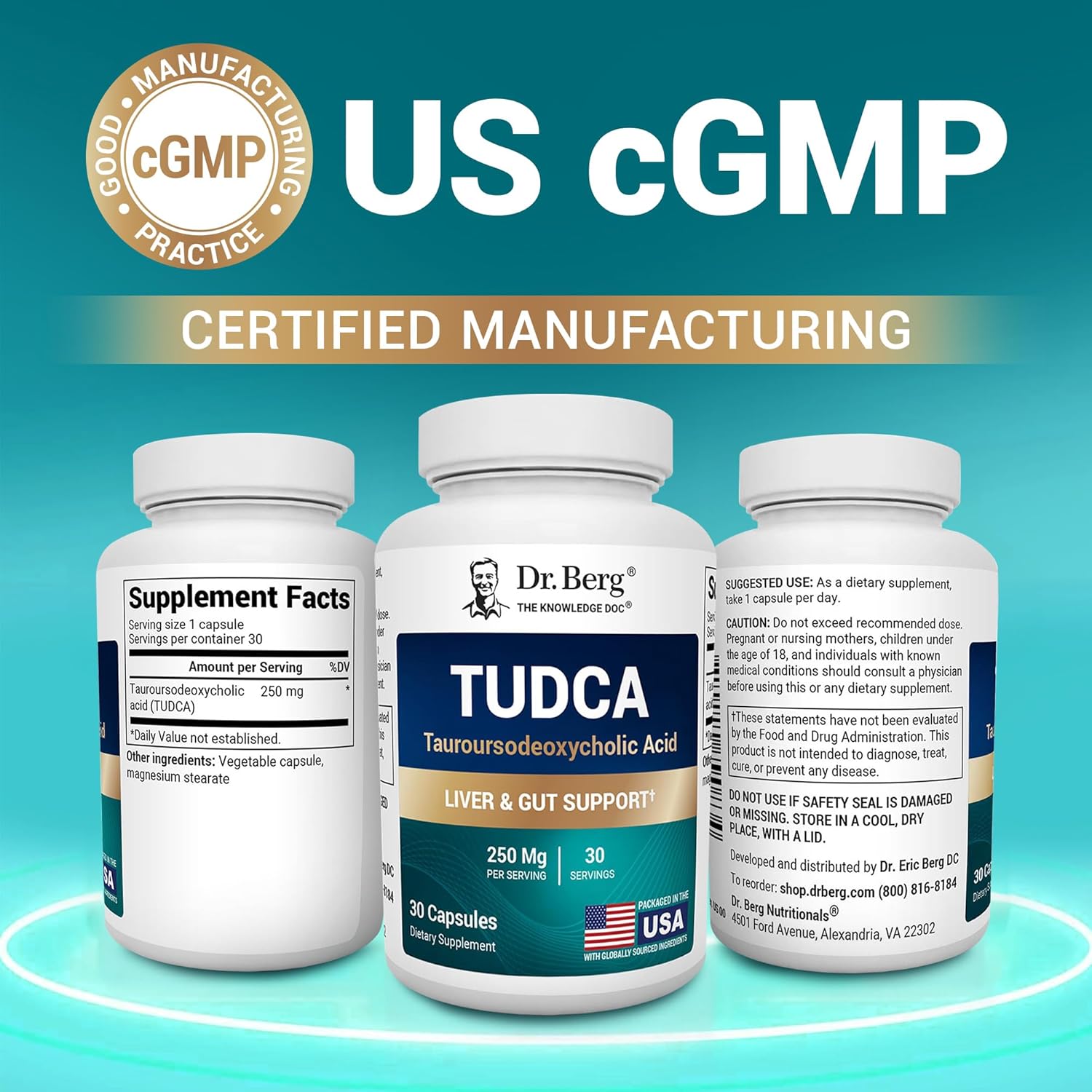 Dr. Berg's TUDCA Supplement | Liver & Gallbladder Support | 30 Capsules - Image 3
