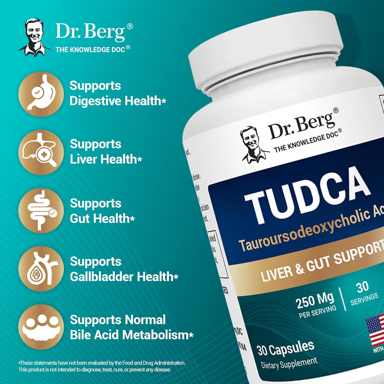 Dr. Berg's TUDCA Supplement | Liver & Gallbladder Support | 30 Capsules - Image 9