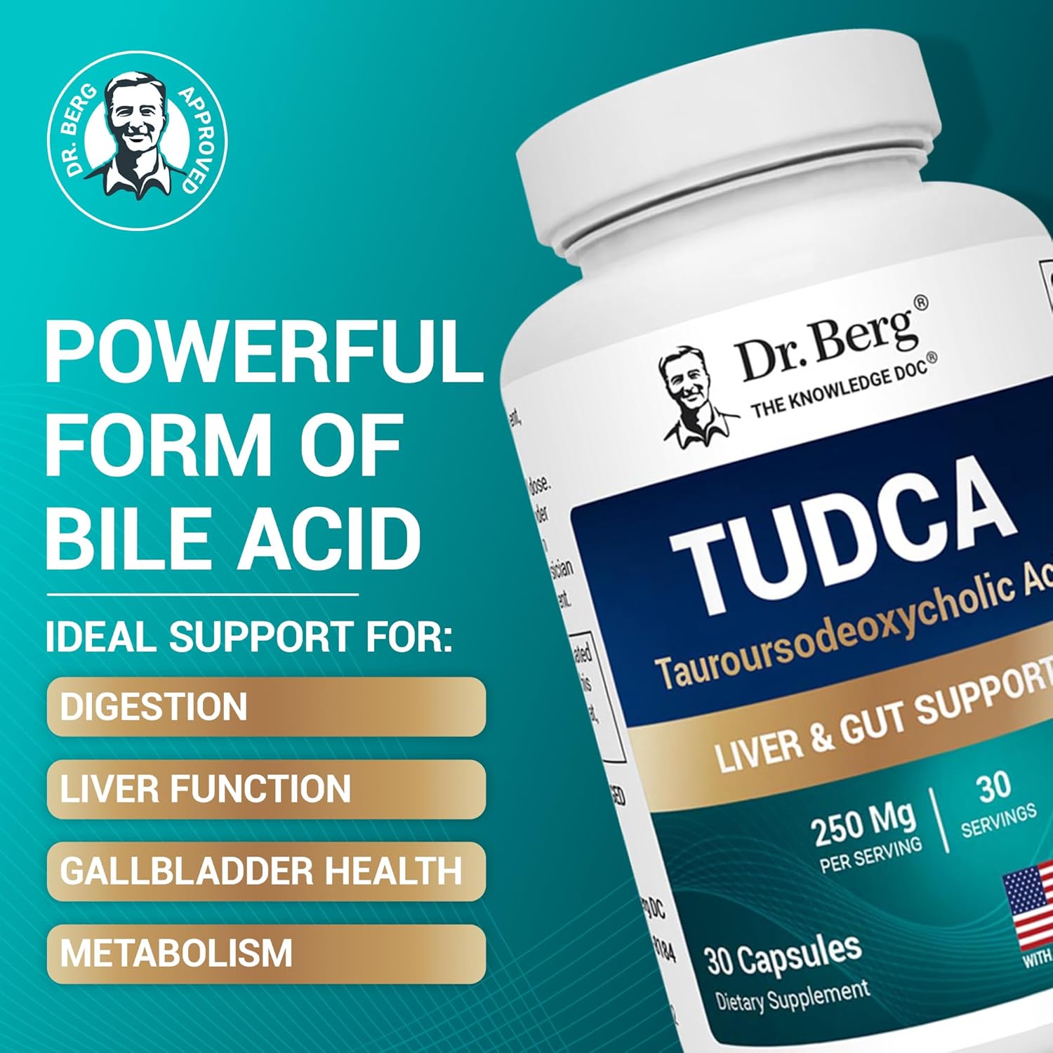 Dr. Berg's TUDCA Supplement | Liver & Gallbladder Support | 30 Capsules - Image 8