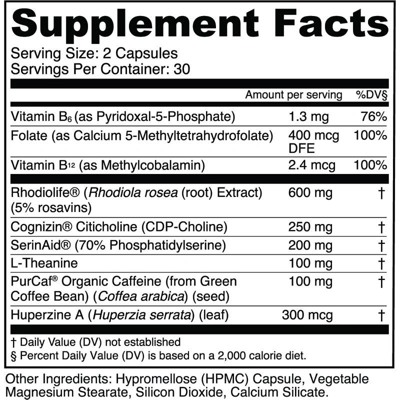Transparent labs Cognition | 60 capsules - Image 2