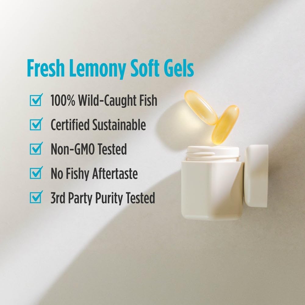 Nordic Naturals Ultimate Omega, Lemon Flavor | 90 Soft Gels - Image 5