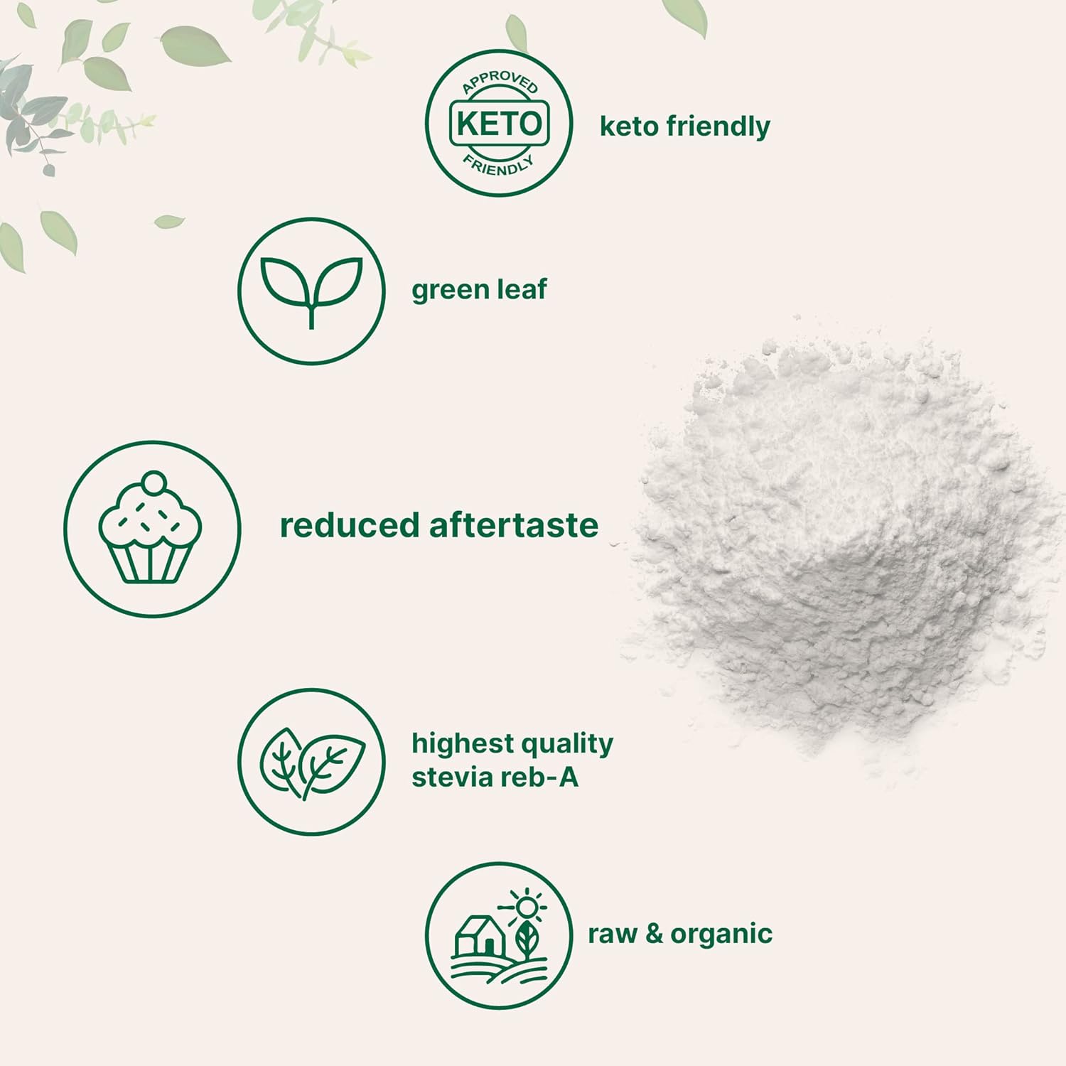 {Open Bottle}Micro Ingredients Pure Organic Stevia Powder | 227 gm - Image 4