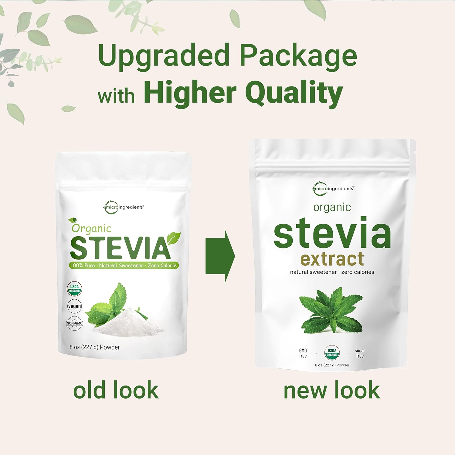 {Open Bottle}Micro Ingredients Pure Organic Stevia Powder | 227 gm - Image 8