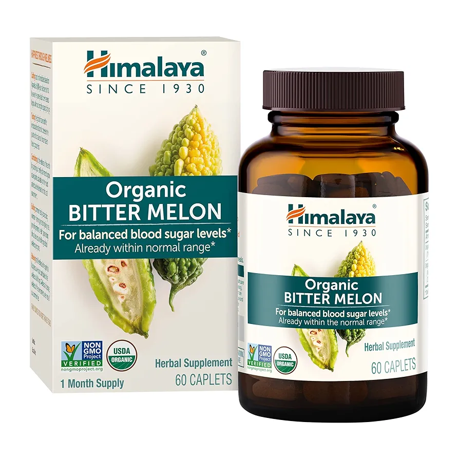 Himalaya Organic Bitter Melon | Glucose Metabolism Support | 60 Caplets