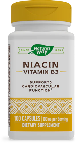 Nature's Way, Niacin, 100 mg, 100 Capsules