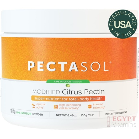 PectaSol Modified Citrus Pectin – 184g Lime Powder – Total-Body Health Supplement to Support Heart, Immune System, Inflammation Response & Healthy Aging + Maintain Healthy Galectin-3 Levels