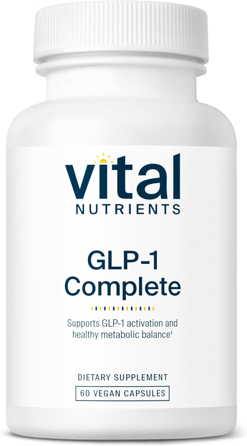 Vital Nutrients GLP-1 Complete | GLP-1 Probiotic, Prebiotic, Postbiotic + Hops Extract | Fast-Acting GLP-1 Activators Helps Curb Cravings | 60 Capsules