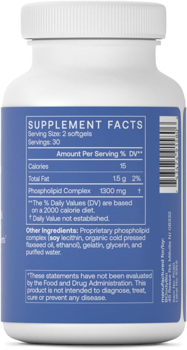 BodyBio PC | Phosphatidylcholine Complex for Brain & Cell Health | 60 capsules - Image 7