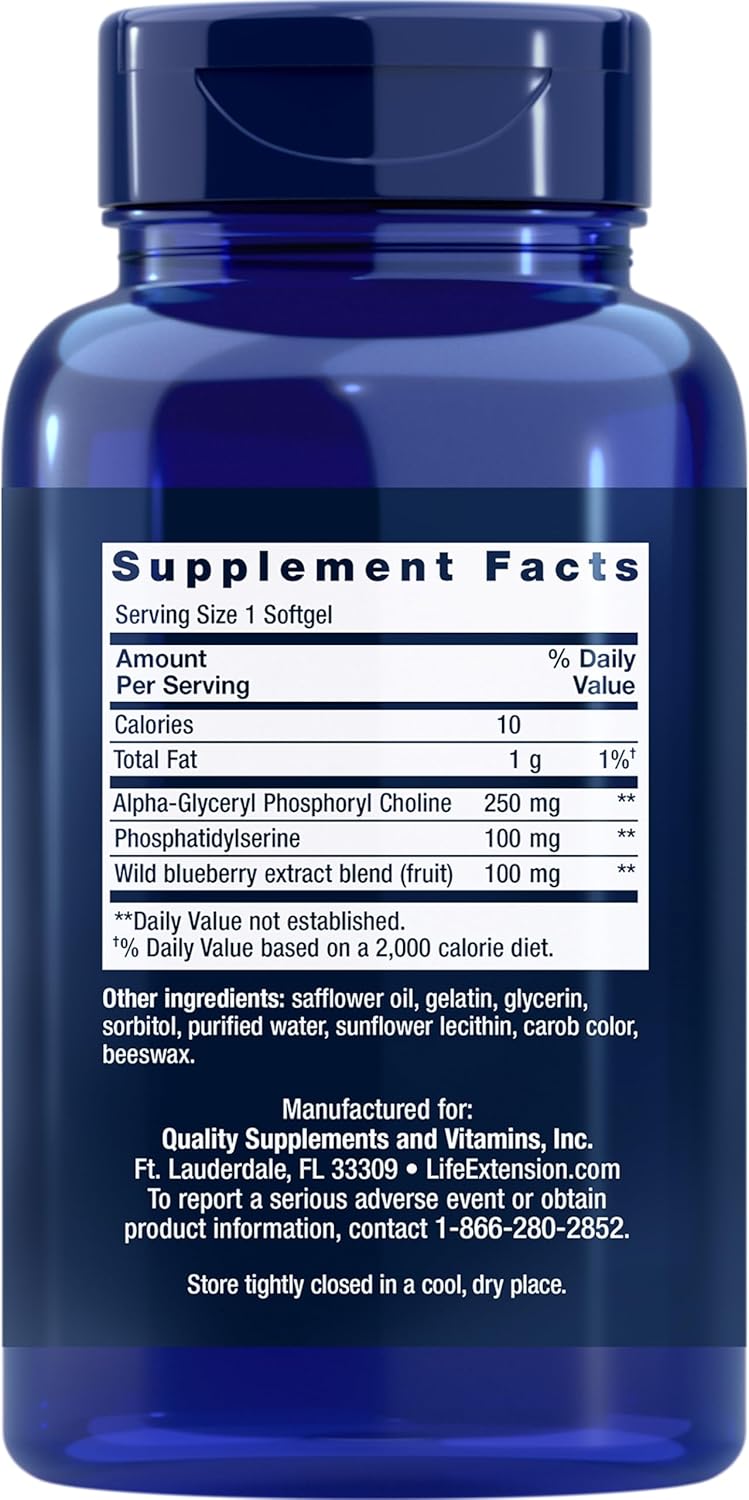 Life Extension Cognitex Basics | 30 Softgels - Image 2