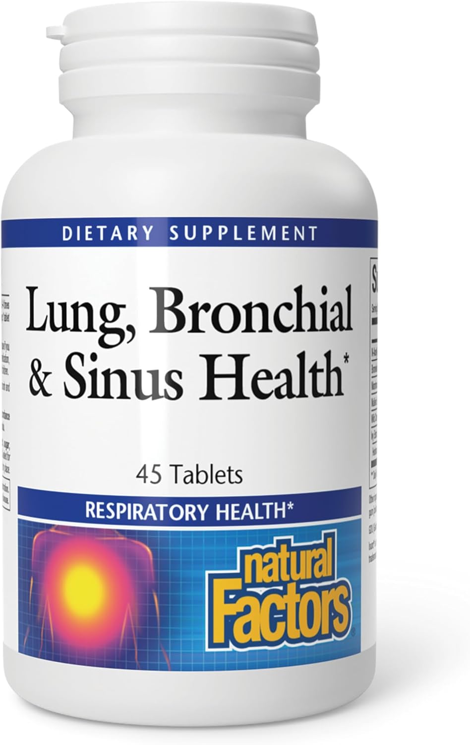 Natural Factors Lung, Bronchial & Sinus Health | 45 Tablets