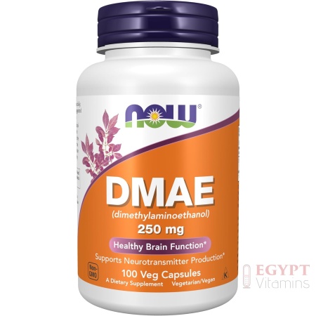 NOW Foods Supplements, DMAE (Dimethylaminoethanol) 250 mg, Healthy Brain Function*, 100 Veg Capsules