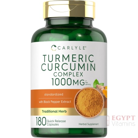 Carlyle Turmeric Curcumin with Black Pepper 1000mg | 180 Capsules