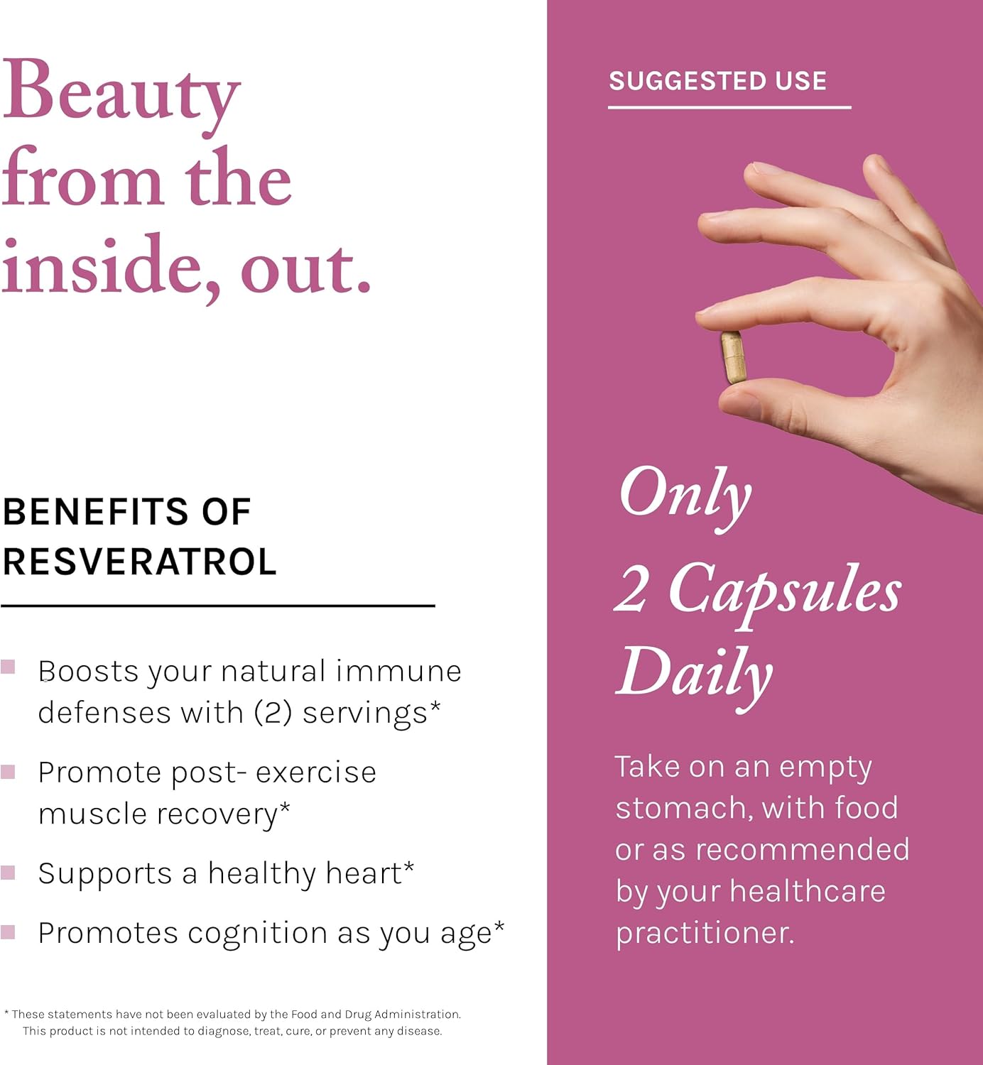 Reserveage Keratin Hair Booster with Biotin & Resveratrol | 120 Caps - Image 8
