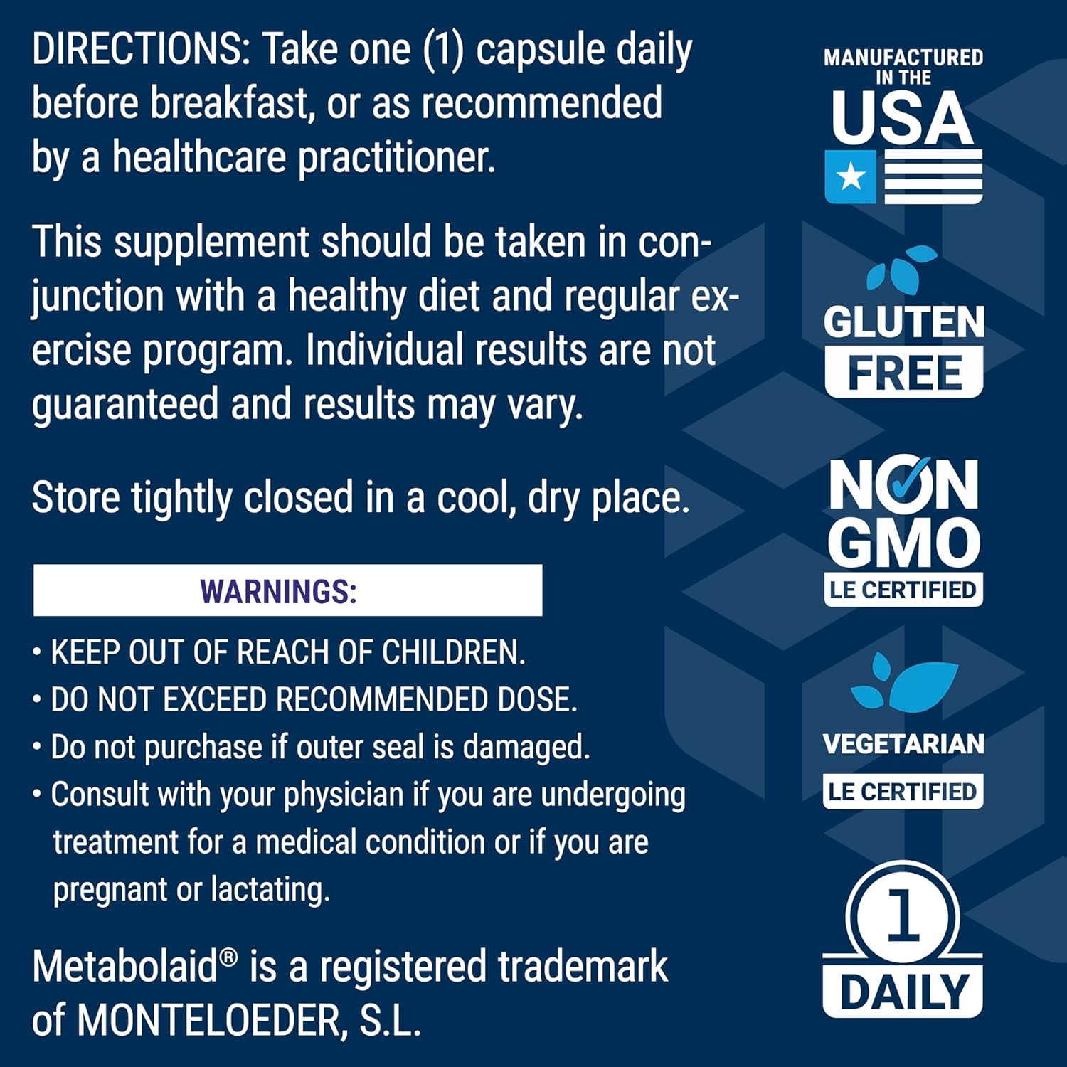 Body Trim Appetite Control Supplement | Life Extension | 30 Capsules - Image 4