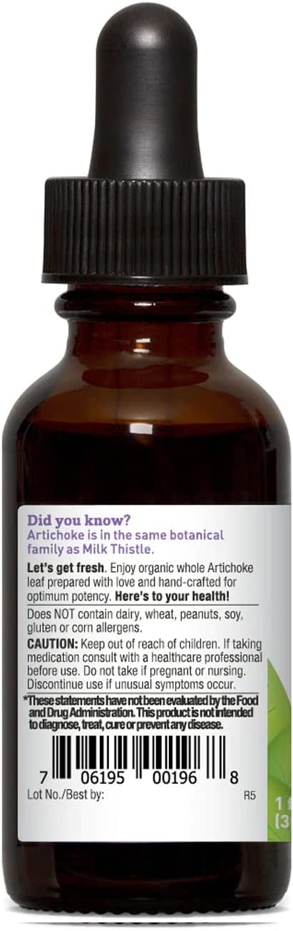 Organic Artichoke Extract 1:4 | Oregon's Wild Harvest | 1oz - Image 3