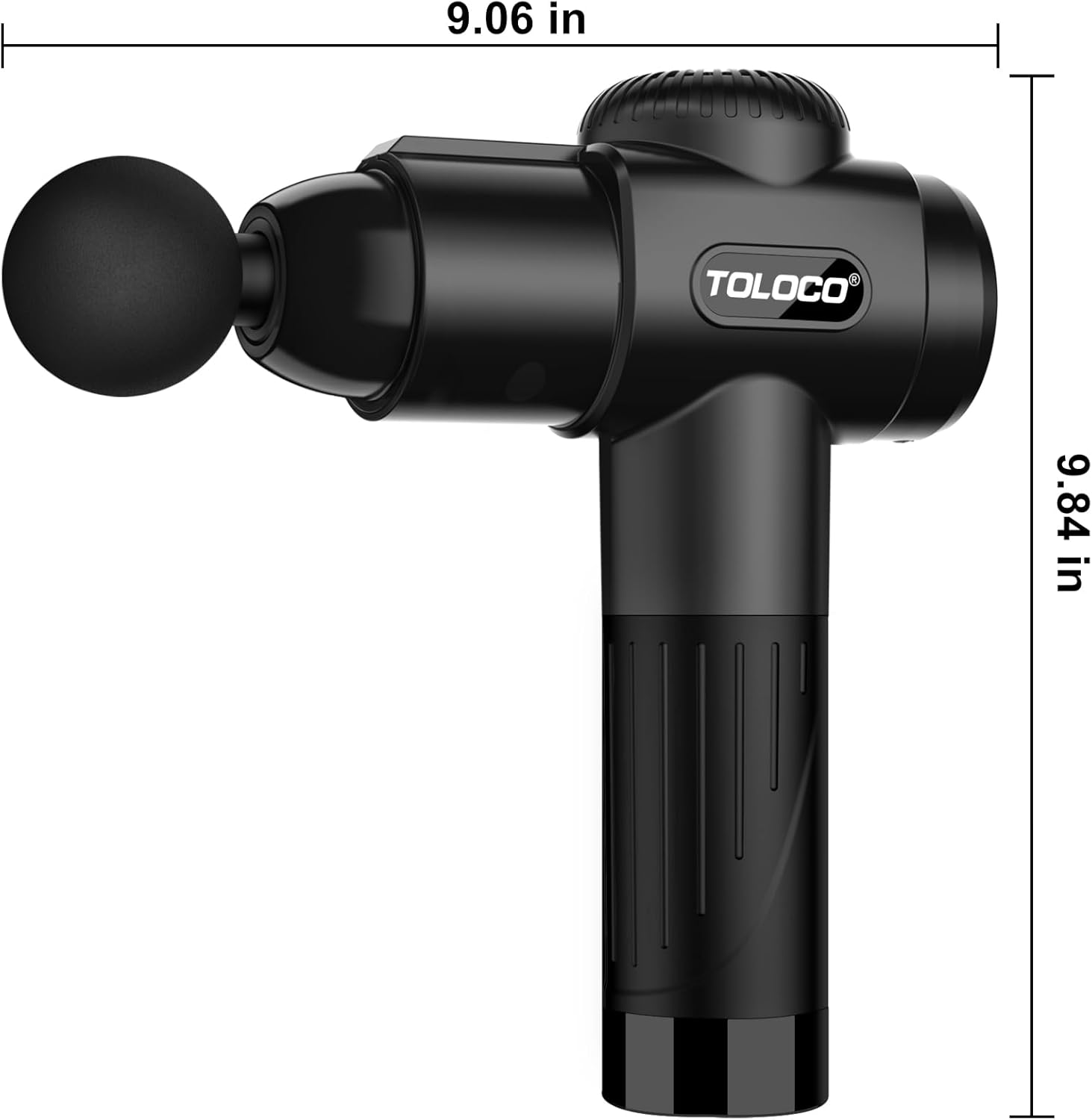 TOLOCO Massage Gun, Deep Tissue Back Massage for Athletes for Pain Relief, Percussion Massager with 10 Massages Heads & Silent Brushless Motor - Image 9