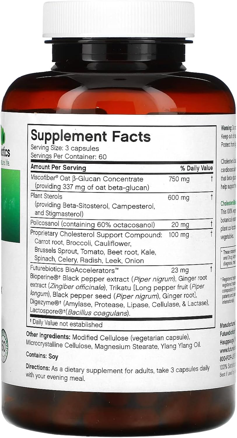 Futurebiotics CholesterolBalance | Plant Sterol Supplement | 180 Caps - Image 2