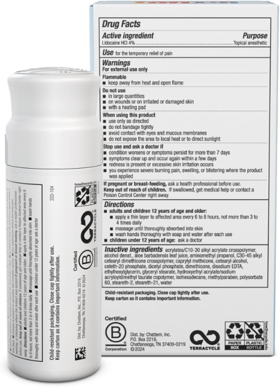 Icy Hot Max Lidocaine Roll On | No-Mess Pain Relief | 2.5 oz - Image 2