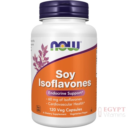NOW Foods Supplements, Soy Isoflavones, 60 mg | 120 Capsules