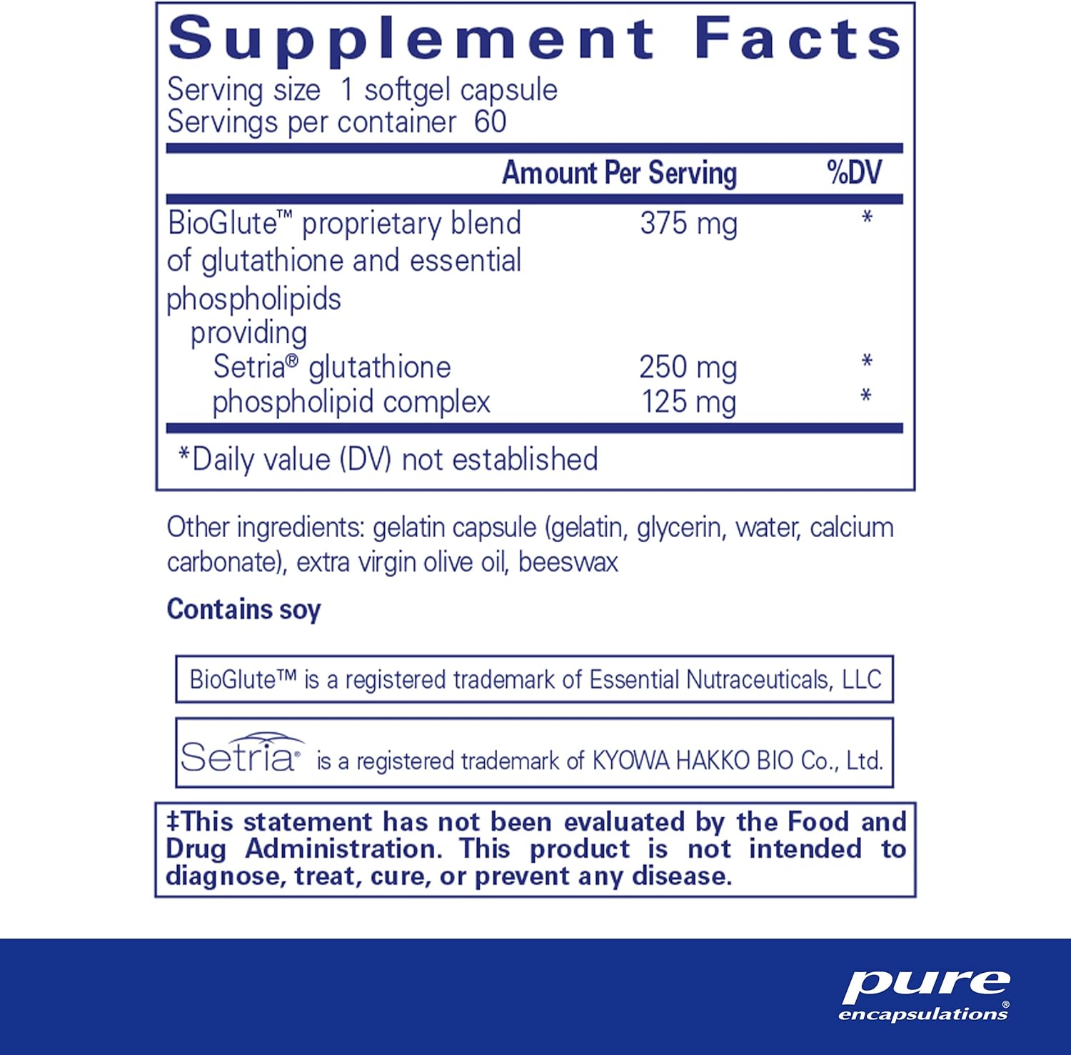 Pure Encapsulations Liposomal Glutathione | 60 Capsules - Image 2