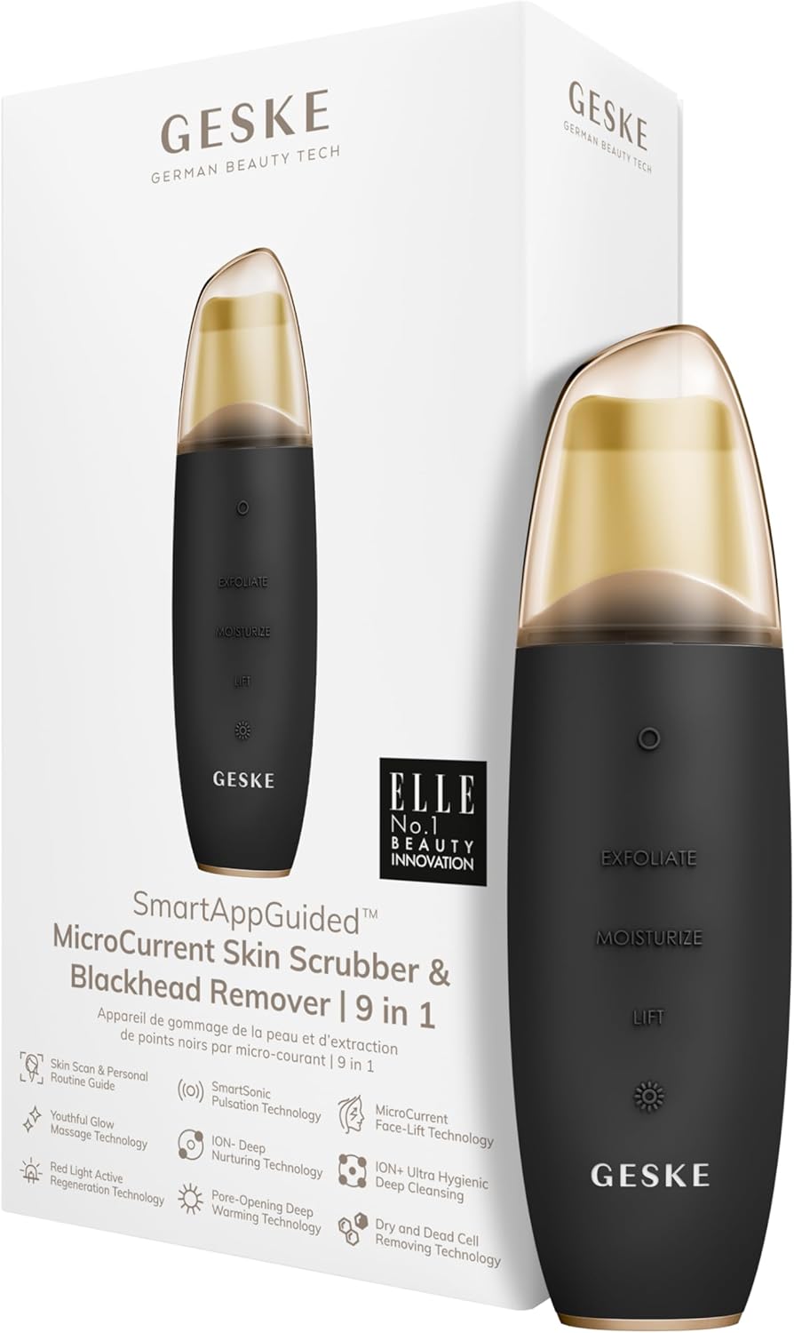 GESKE SmartAppGuided⢠MicroCurrent Skin Scrubber & Blackhead Remover