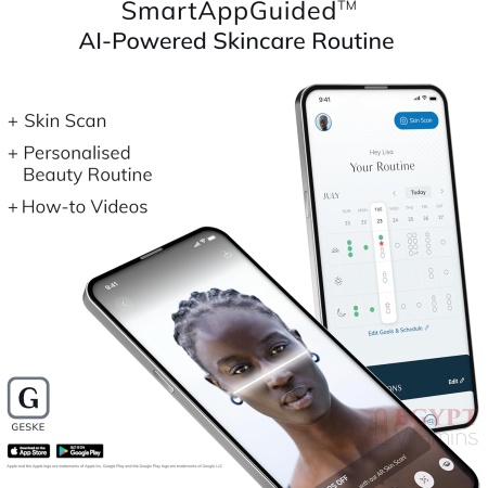 GESKE SmartAppGuided⢠MicroCurrent Skin Scrubber & Blackhead Remover