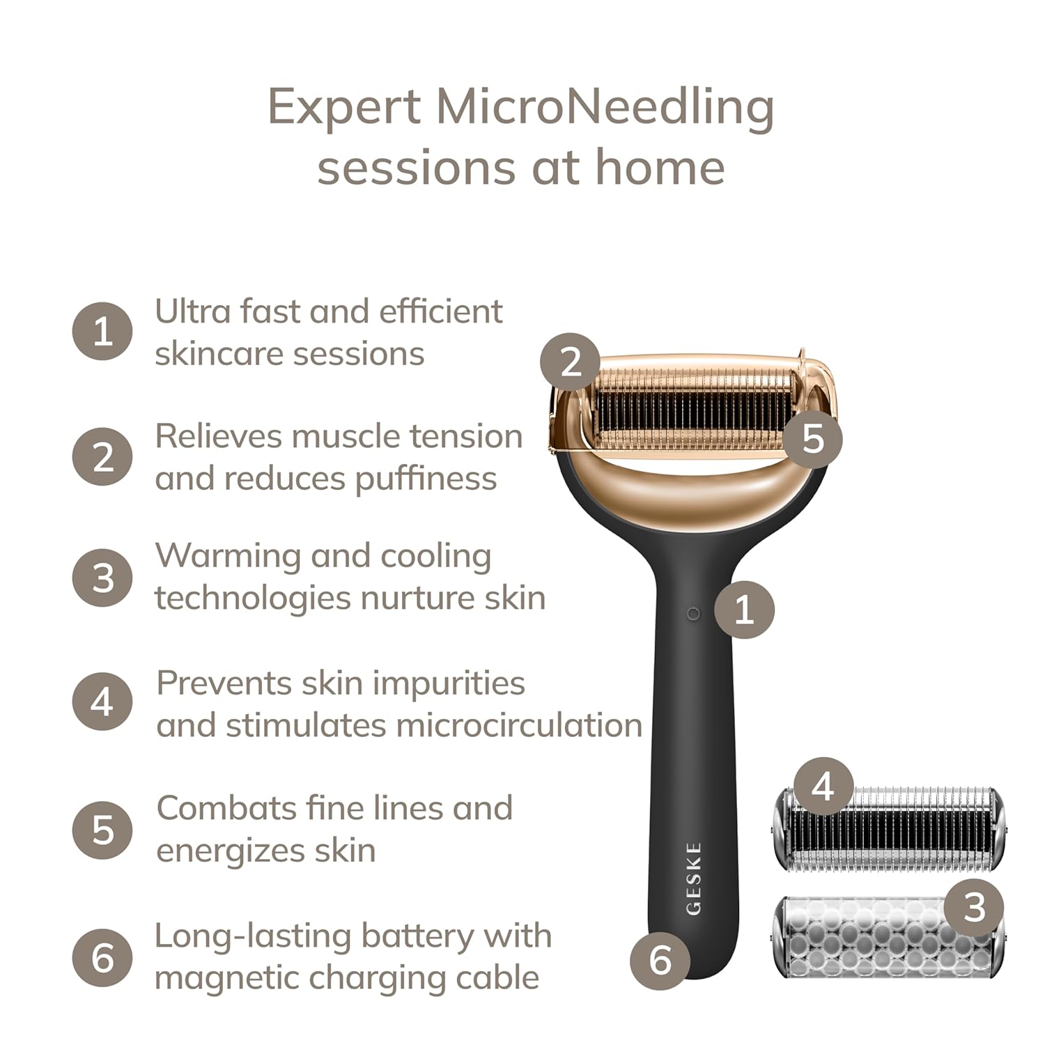 GESKE MicroNeedle Roller | 9 in 1 Skincare Device - Image 3