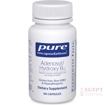 Pure Encapsulations Adenosyl/Hydroxy B12 90's - High-Potency B Vitamin - for Energy Metabolism & Neurological Support* - Brain Support Supplement* - Vegan & Gluten Free - 90 Capsules