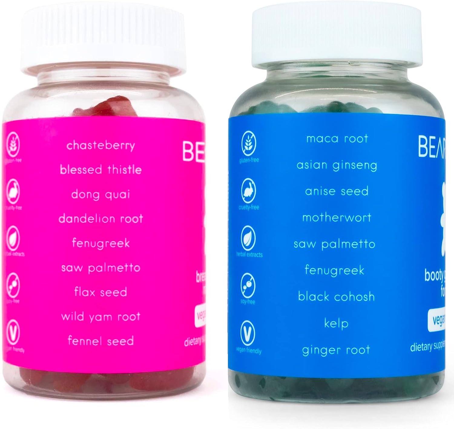 BEARVANA Top & Peach Support Combo Pack Gummies for Women | 9 Herbal Extracts Including Fenugreek, Maca & Fennel | Essential Vitamins | Berry Flavor | 2-Pack (120 Gummies) - Image 7