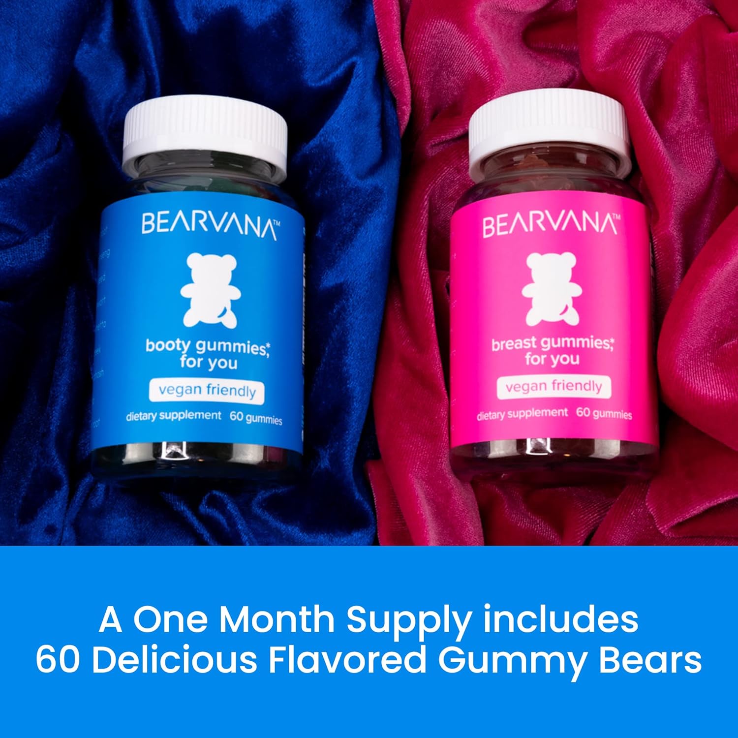 BEARVANA Top & Peach Support Combo Pack Gummies for Women | 9 Herbal Extracts Including Fenugreek, Maca & Fennel | Essential Vitamins | Berry Flavor | 2-Pack (120 Gummies) - Image 6
