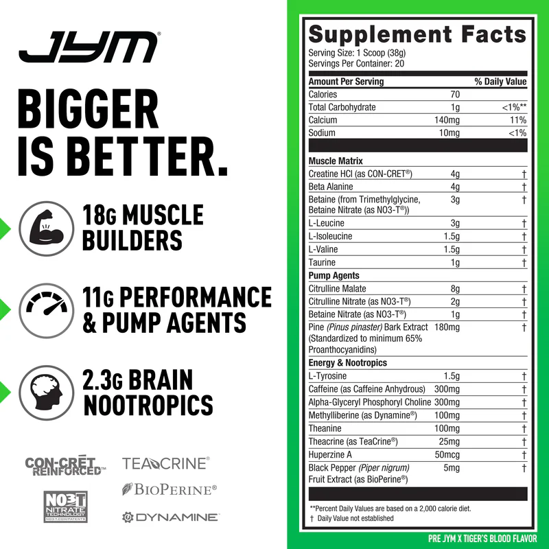 Pre JYM X Extreme Pre-Workout Formula - Image 2
