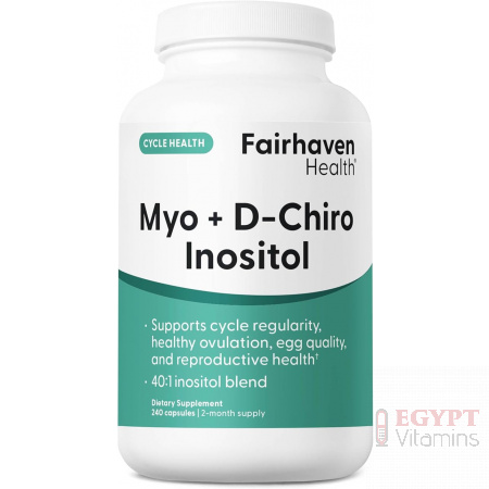 Fairhaven Health Myo-Inositol and D-Chiro Inositol | 240 Capsules
