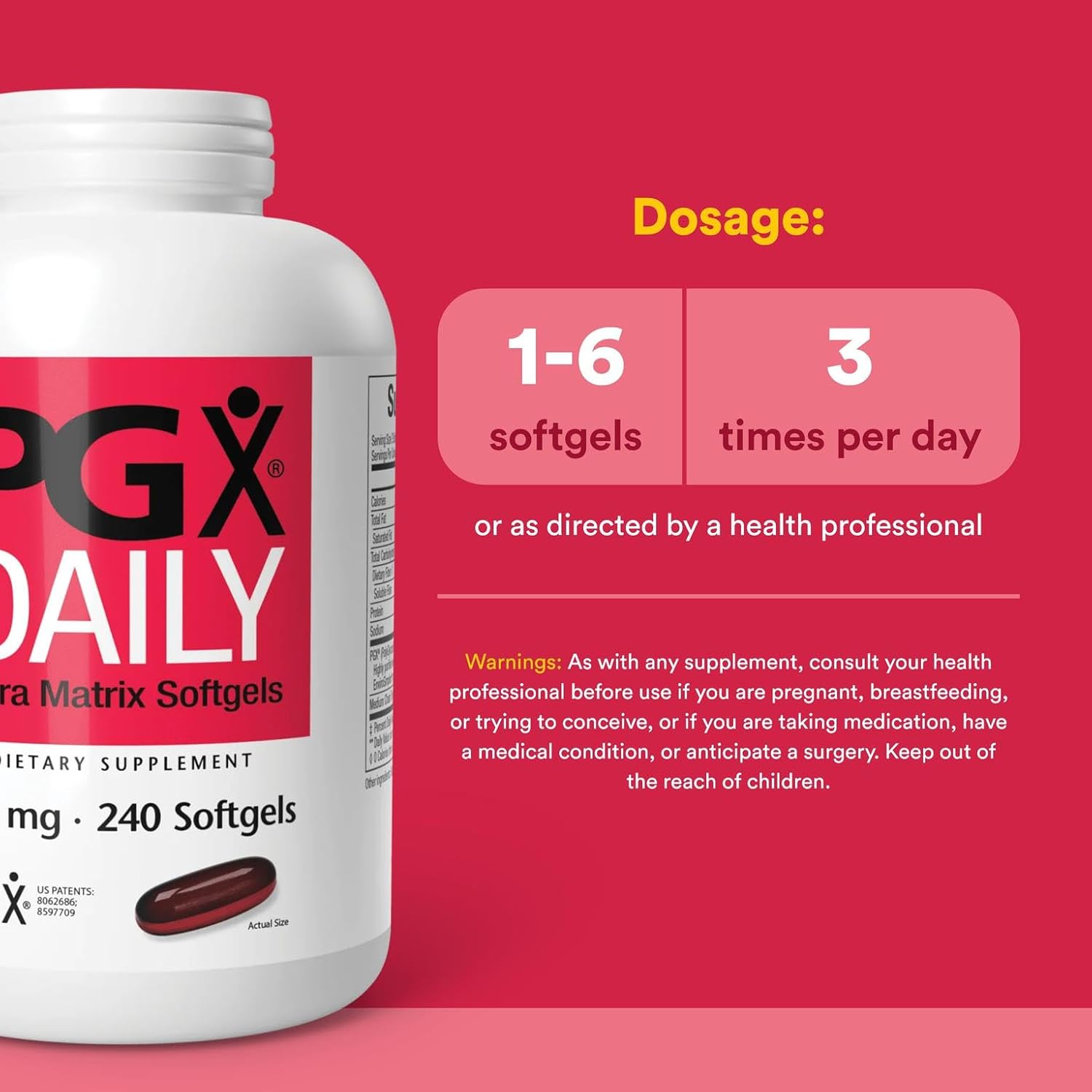 Natural Factors PGX Daily Ultra Matrix, Weight Management Support with MCT Oil, 240 Softgels - Image 7
