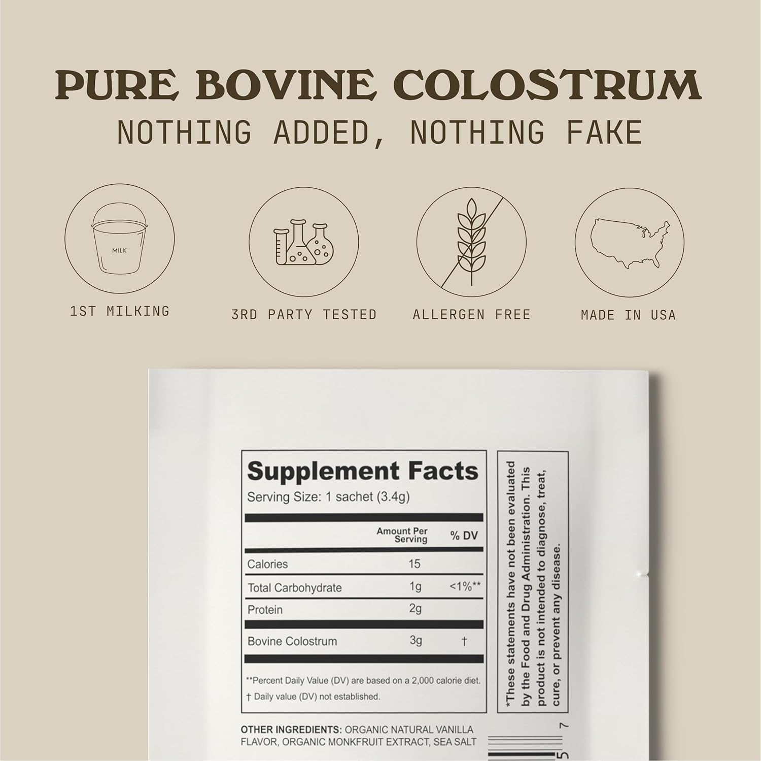 Cowboy Colostrum – Grass Fed Bovine Colostrum Powder for Leaky Gut Support | Unflavored, 40 Servings - Image 2